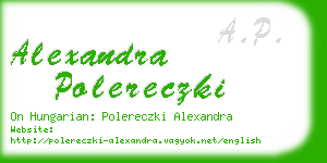 alexandra polereczki business card